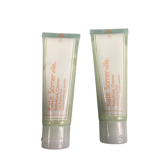 Kate Somerville ExfoliKate Cleanser Daily Foaming Wash Set Of 2 1.7 Oz Each New - Picture 1 of 2